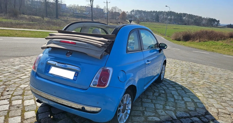 Fiat 500 cena 18900 przebieg: 122373, rok produkcji 2014 z Chodzież małe 781